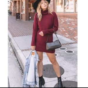 LOVESTITCH Cut Out Sweater Dress